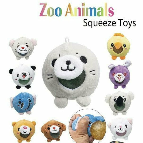 Puka Creations TOYS Zoo Animal Squeeze Toy