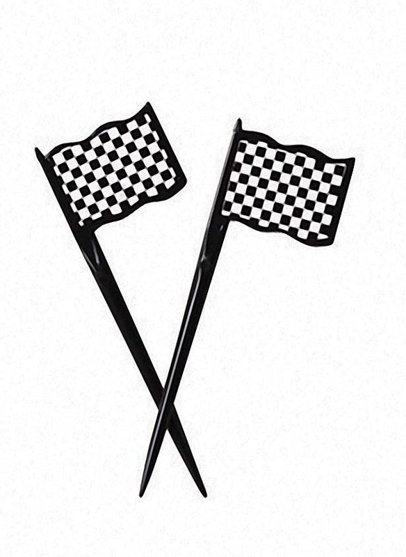 Checkered Flag Plastic Picks