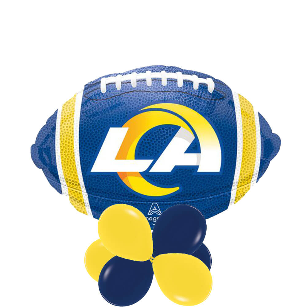 LA Rams Football Foil Balloon Centerpiece, 10pc