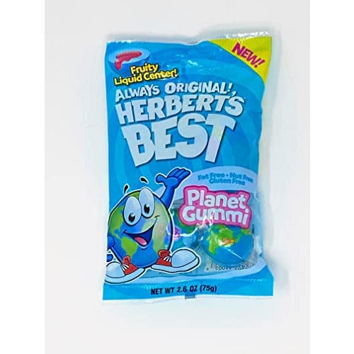 Redstone Foods Inc CANDY Always Original Herbert&#39;s Best Planet Gummi | Planet Gummi Candy with Fruity Liquid Center | Fat Free Gluten Free Nut Free