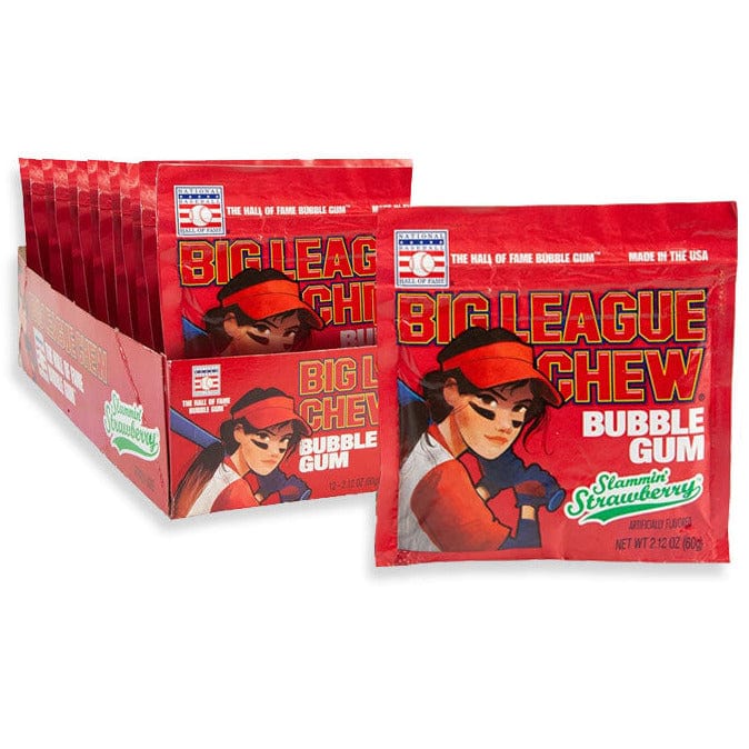 Redstone Foods Inc CANDY BIG LEAGUE CHEW - STRAWBERRY GIRL