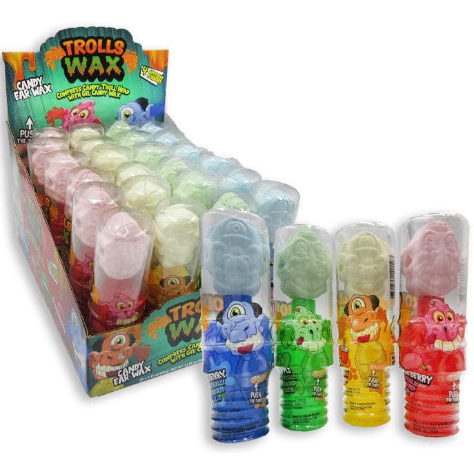 Redstone Foods Inc CANDY RAINDROPS TROLLS WAX (CANDY TROLL HEAD W/ GEL WAX)