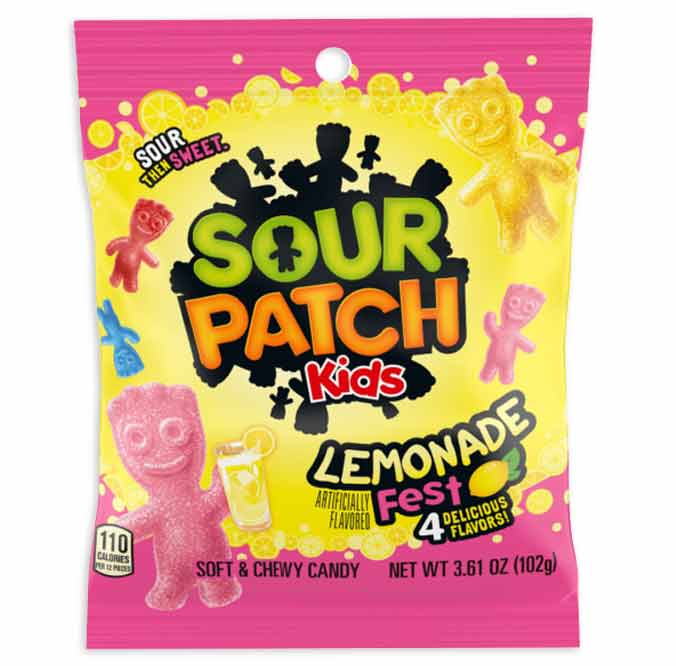 Redstone Foods Inc CANDY SOUR PATCH KIDS PEG BAG - LEMONADE