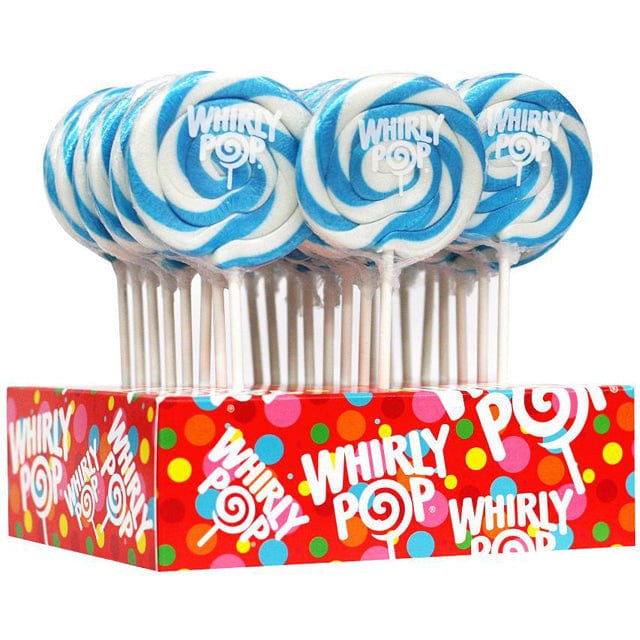 Redstone Foods Inc CANDY Whirly Pops - Blue &amp; White