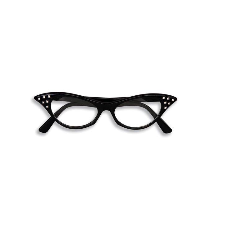 Rubie&#39;s COSTUMES: ACCESSORIES 50’s Rhinestone Glasses – Black