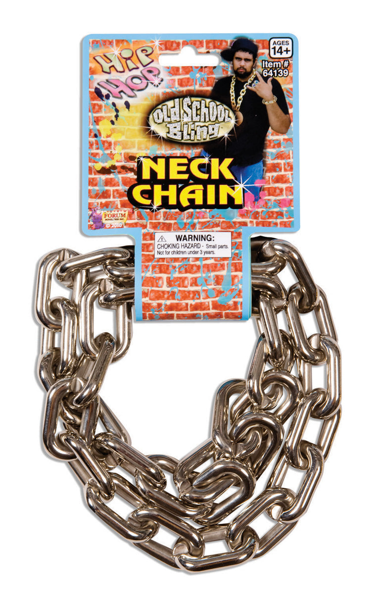 Rubie&#39;s COSTUMES: ACCESSORIES 80’S BIG LINKS NECK CHAIN-SILV