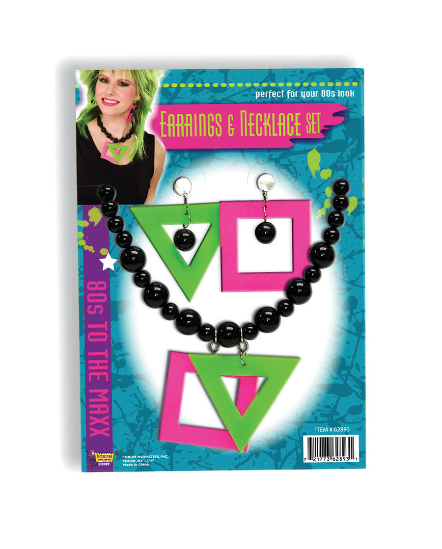 Rubie&#39;s COSTUMES: ACCESSORIES 80S NEON NECKLACE/EARRINGS SET