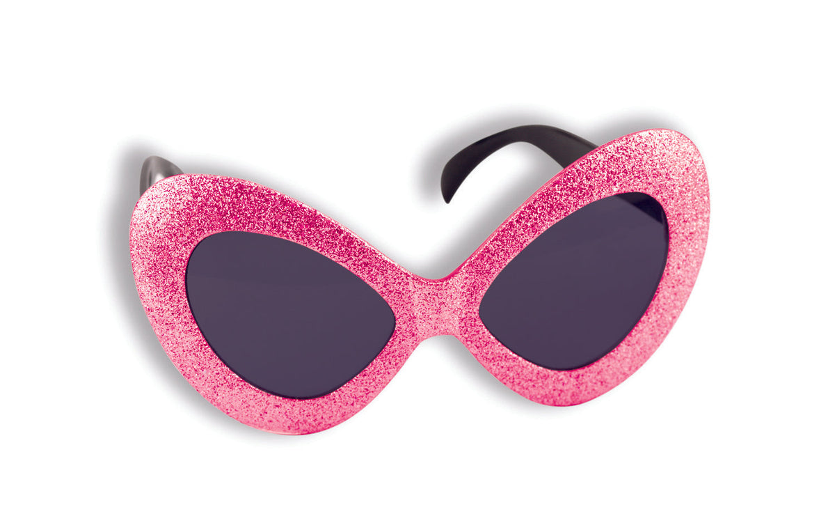 Rubie&#39;s COSTUMES: ACCESSORIES MOD GLITTER GLASSES-MAGENTA