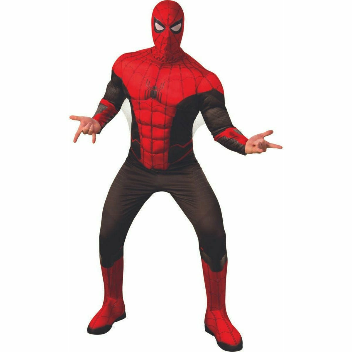 Rubie&#39;s Costumes Standard Spider-Man: No Way Home Adult Spider-Man V3 Deluxe Red/Black Costume