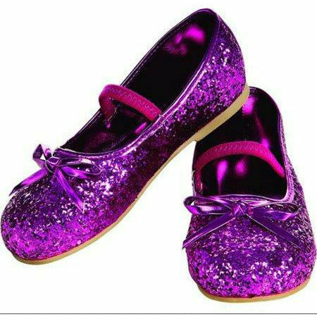 Rubies COSTUMES: ACCESSORIES MAGENTA GLITTER FLATS CHILD