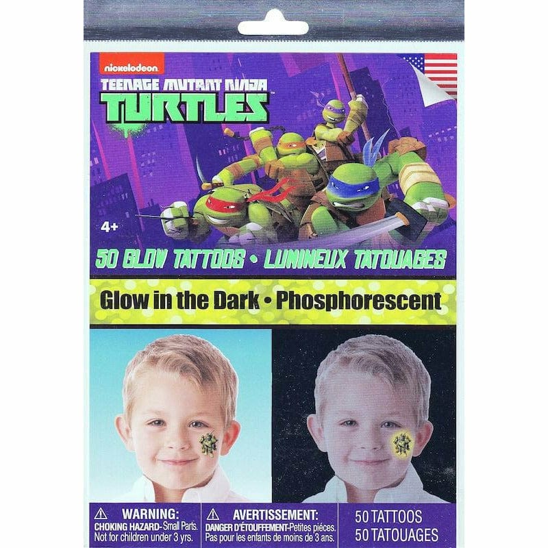 Rubies COSTUMES: ACCESSORIES Teenage Mutant Ninja Turtles Glow in the Dark Temporary Tattoos