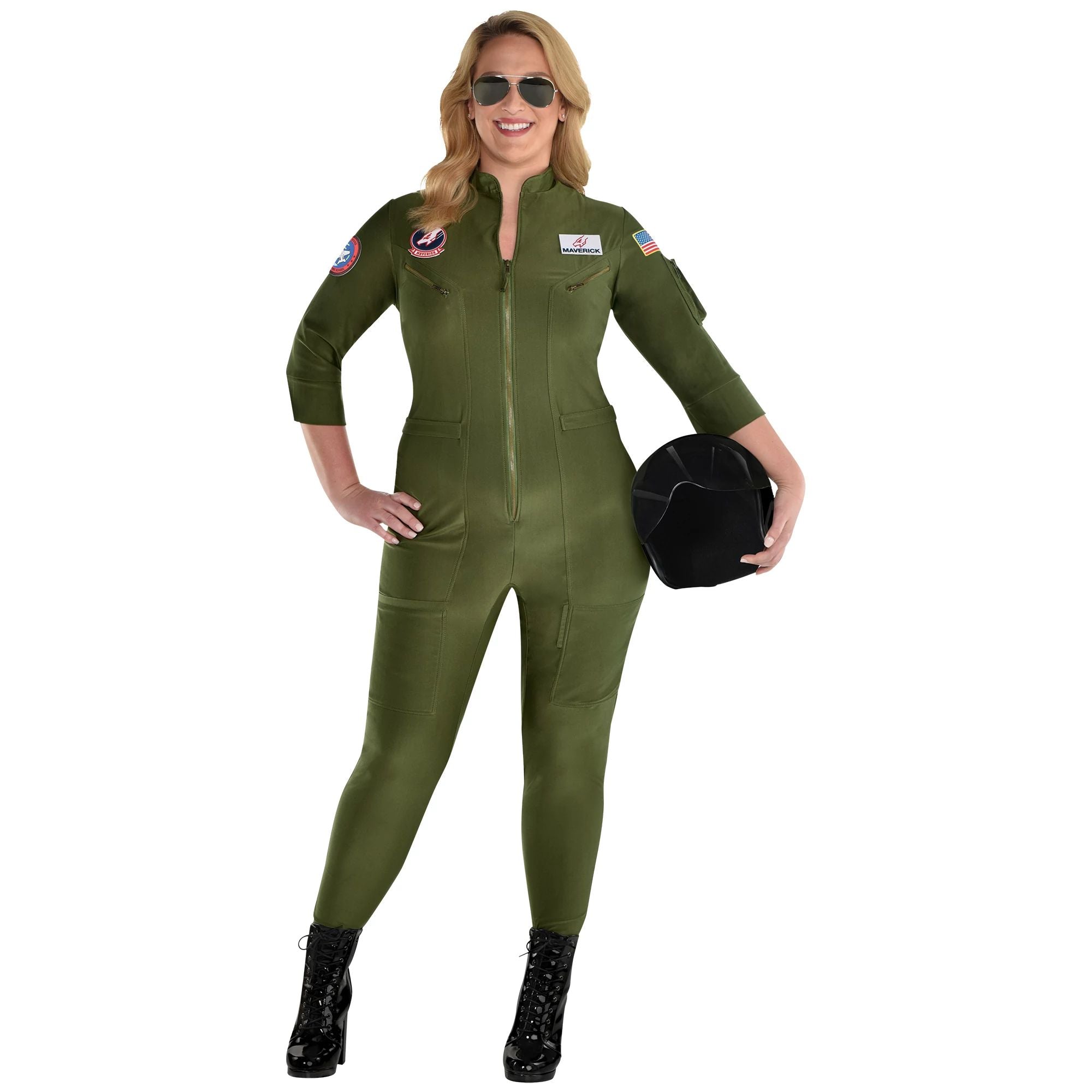 Rubies COSTUMES Plus XXL (18-20) Womens Adult Top Gun Maverick Flight Suit Costume