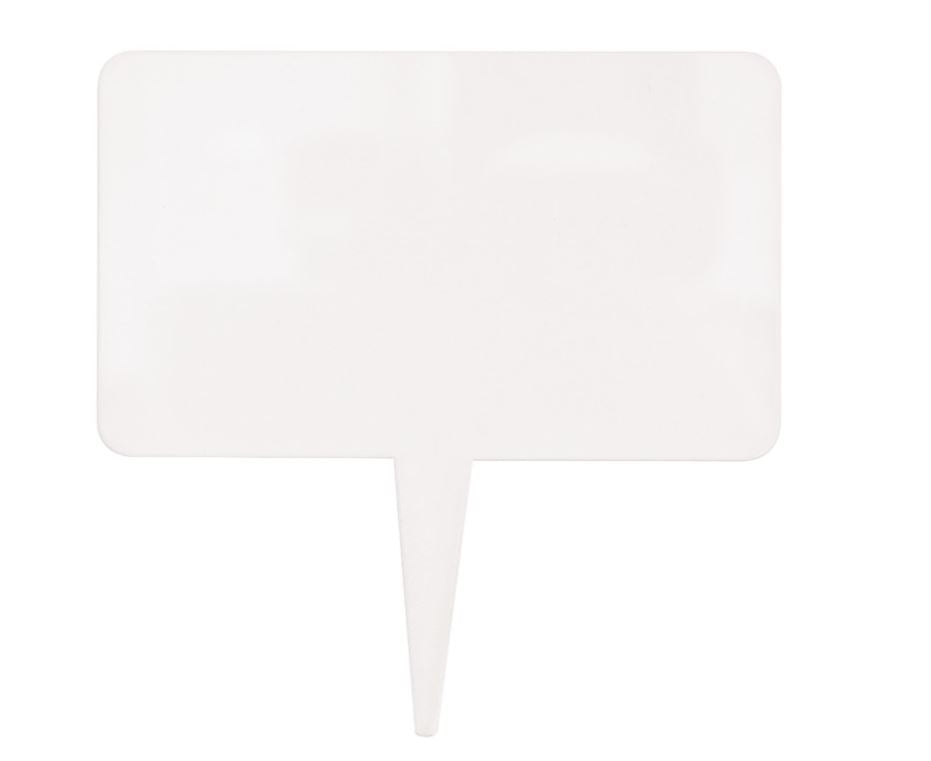 Clear Acrylic Write-On Food Label Picks  6ct