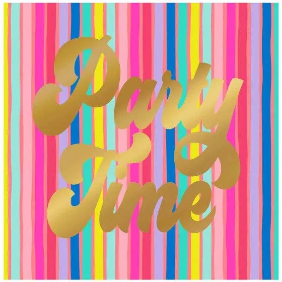 Slant Collections BOUTIQUE Beverage Napkin - Party Time