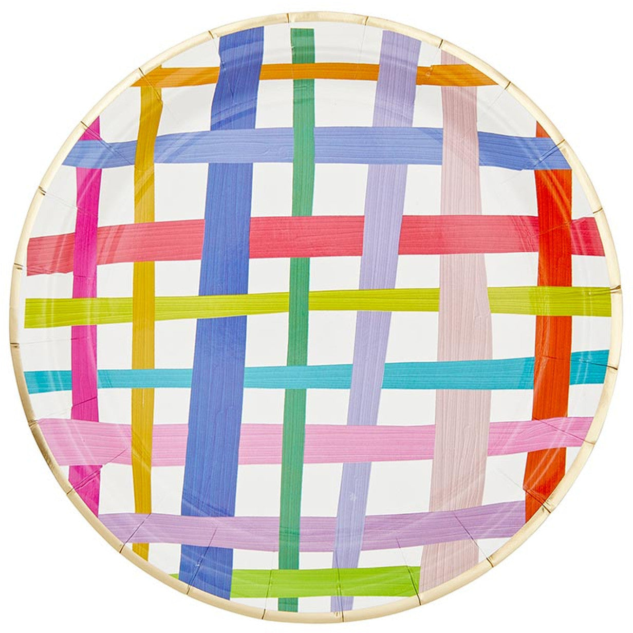 Slant Collections BOUTIQUE Paper Plates - Gingham