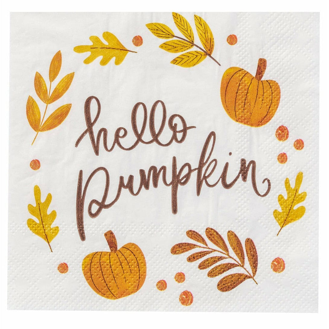 Sophistiplate BASIC HELLO AUTUMN COCKTAIL NAPKIN