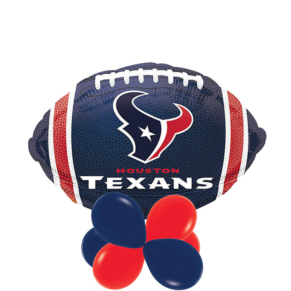 Houston Texans Football Foil Balloon Centerpiece, 10pc