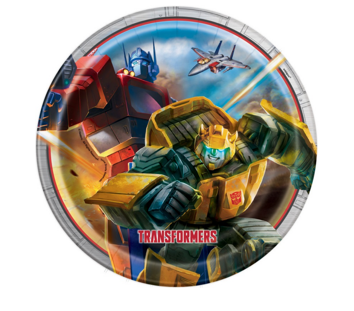 Transformers Round 9&quot; Dinner Plates 8ct