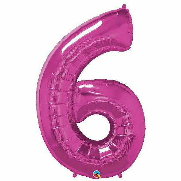 Ultimate Party Super Stores BALLOONS 34"PKG MAGENTA SIX