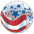 Ultimate Party Super Stores BALLOONS C004 - PAT 22"PKG PATRIOTIC STARS