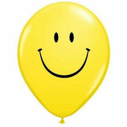 Ultimate Party Super Stores BALLOONS Smiley Yellow 11" Latex Balloon