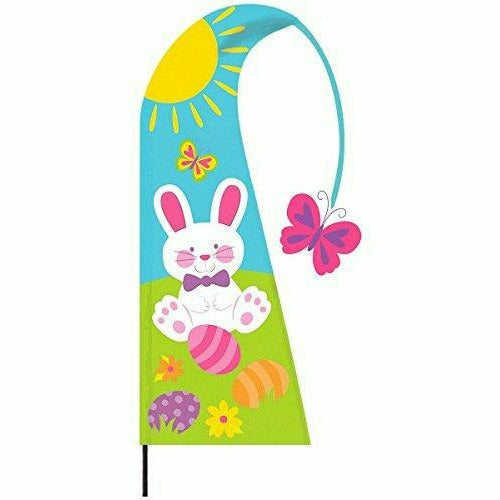 Ultimate Party Super Stores Bunny Flag Yard Stake