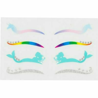 Ultimate Party Super Stores Colorful Eyeliner Stickers 1 Sheet Multi-Colored