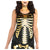 Ultimate Party Super Stores COSTUMES: ACCESSORIES Adult Standard Black and Gold Skeleton Halloween Tank Top for Women