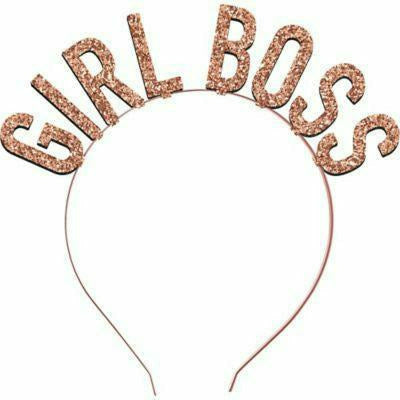 Ultimate Party Super Stores Glitter Girl Boss Headband