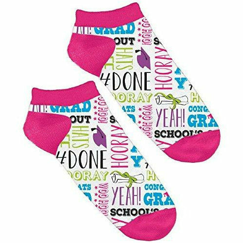 Ultimate Party Super Stores Graduation Messages Ankle Socks