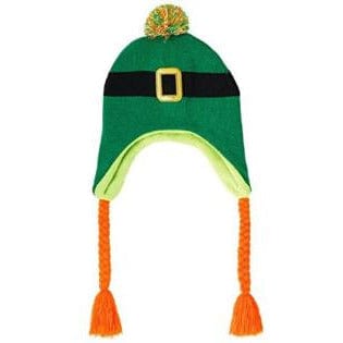 Ultimate Party Super Stores HOLIDAY: ST. PAT&#39;S Wee Willy St. Patrick&#39;s Day Party Peruvian Hat , Green/Black/Orange, Fabric , 21&quot; X 12&quot;,