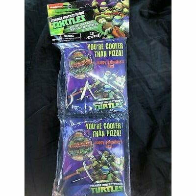 Ultimate Party Super Stores HOLIDAY: VALENTINES Teenage Mutant Ninja Turtles Valentine&#39;s Cards w/ Maze Puzzle TMNT Kid Childrens