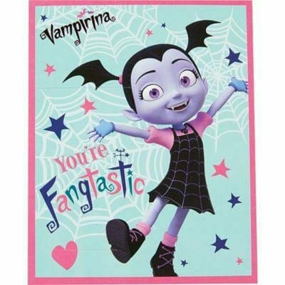 Ultimate Party Super Stores HOLIDAY: VALENTINES Vampirina Valentine Exchange Cards with Favors 12ct Valentine&#39;s Day