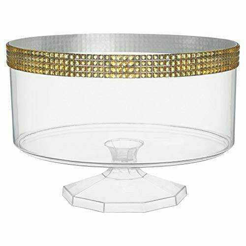 Ultimate Party Super Stores LARGE TRIFLE W/ Gold JEWELS