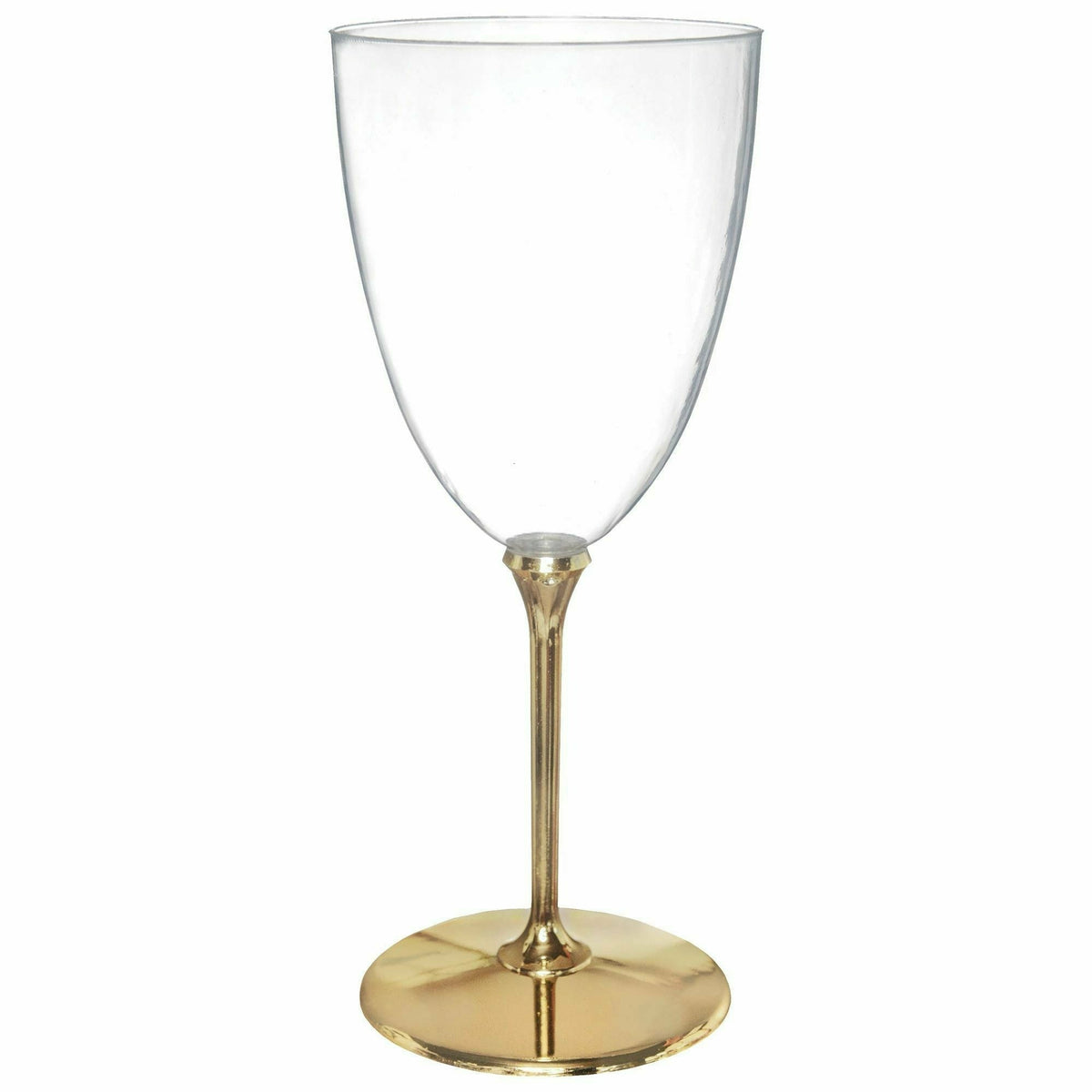 Ultimate Party Super Stores Metallic Wine Glasses- Gold