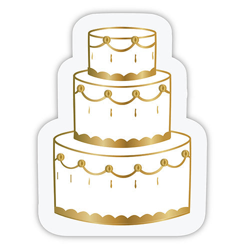 Ultimate Party Super Stores Wedding Cake Die Cut Napkin