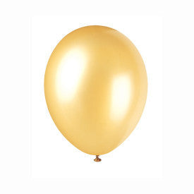 Unique BALLOONS 12&quot; Latex Balloons, 50ct - Champagne Gold