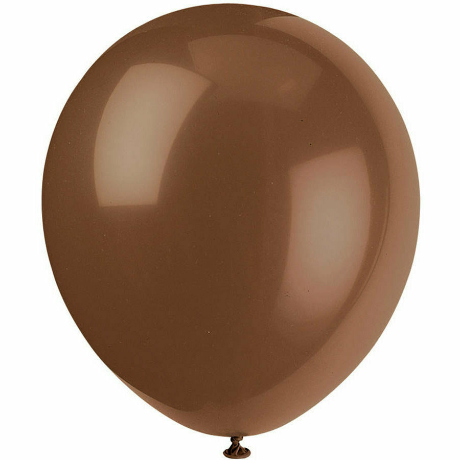 Unique Industries BALLOONS 12&quot; Brown Balloons