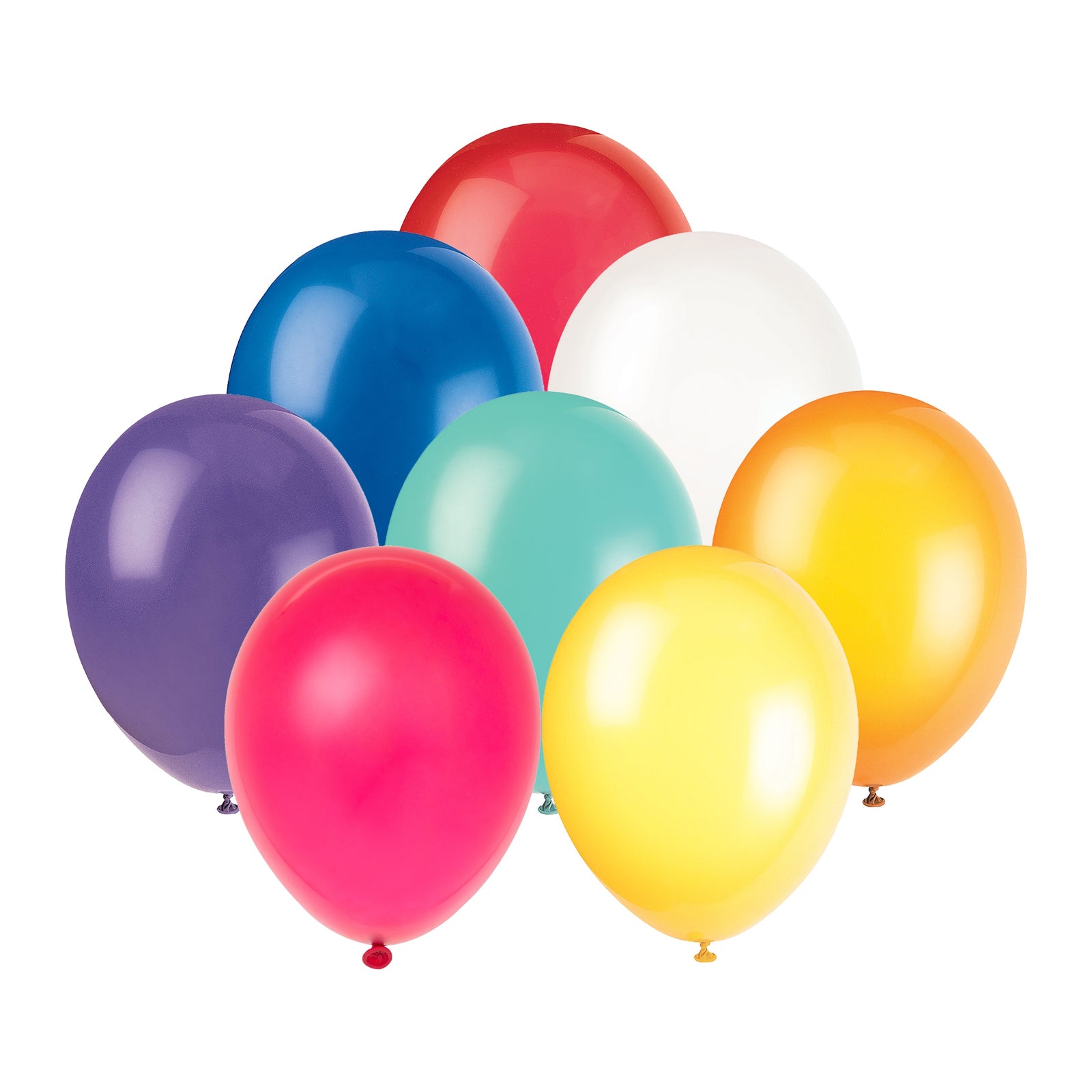 Unique Industries BALLOONS 9" Latex Balloons, 20ct - Assorted