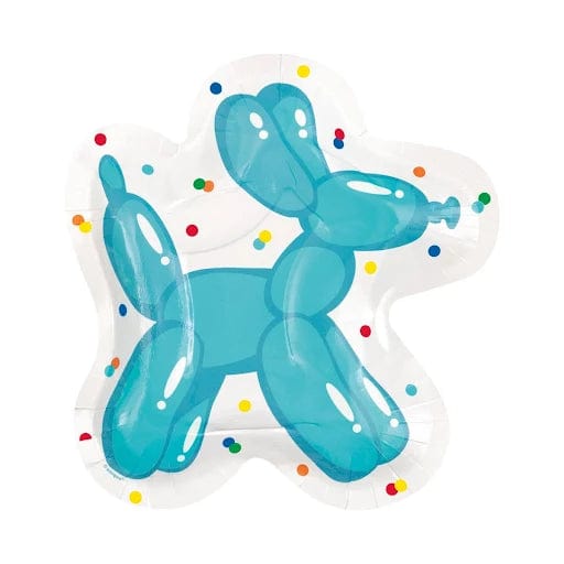 Unique Industries BIRTHDAY Balloon &amp; Dog Shaped Party Plates