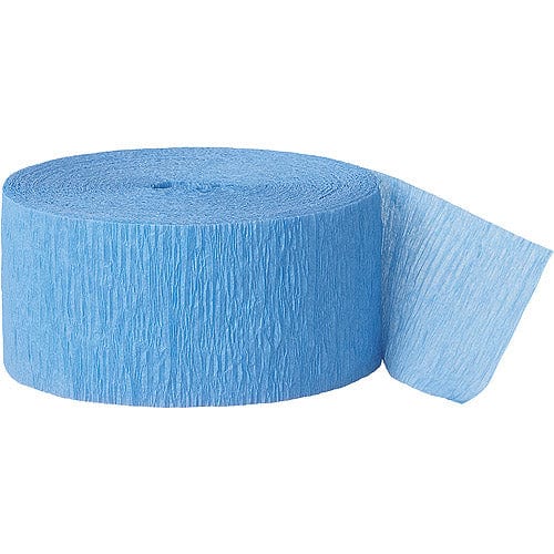 Unique Industries DECORATIONS Baby Blue Crepe Paper Party Streamer