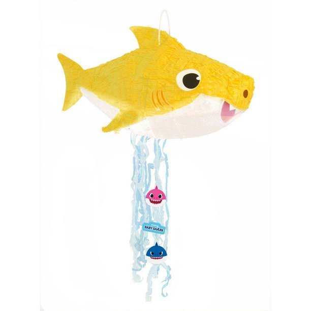 Unique Industries PINATAS Baby Shark 3D Pull String Pinata