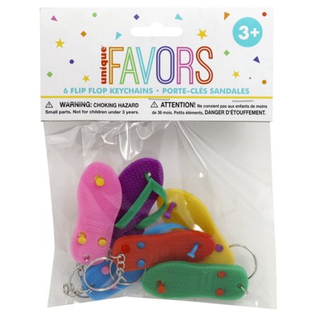 Unique Industries TOYS Flip Flop Key Chains Party Favor