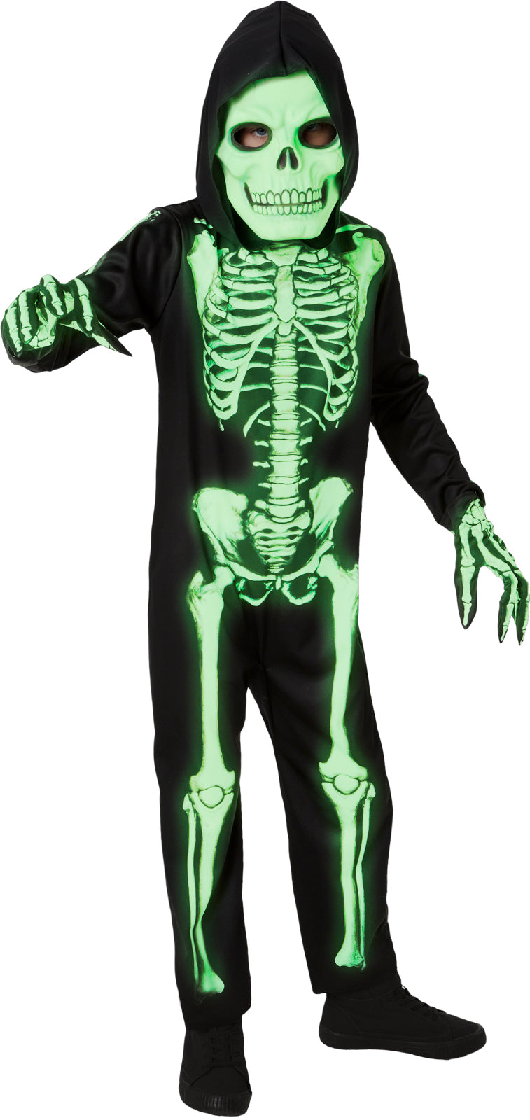 Glow In The Dark Skeleton Kids Costume