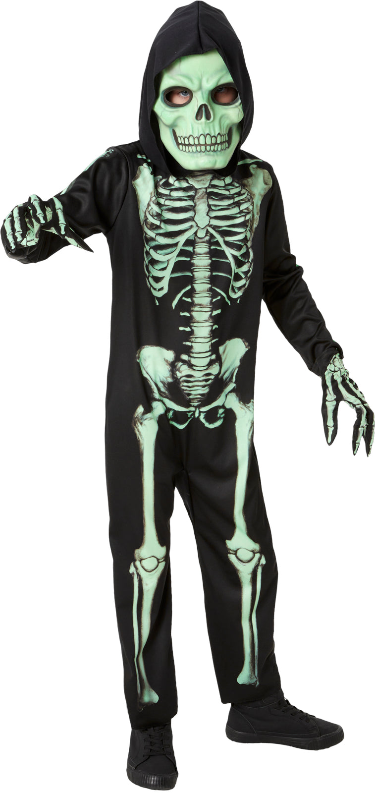 Glow In The Dark Skeleton Kids Costume