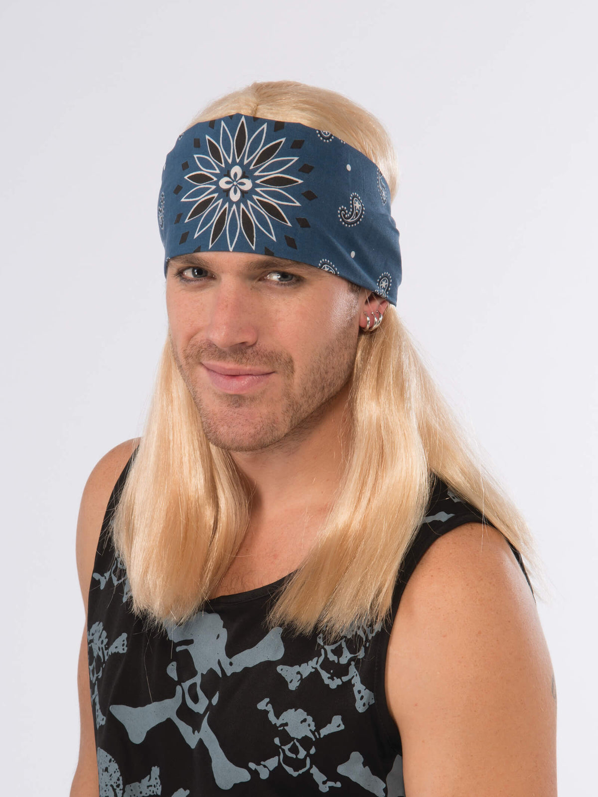 Rock Star Bandana With Wig