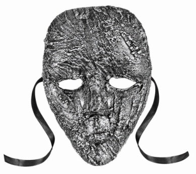 Textured Face Mask Silver