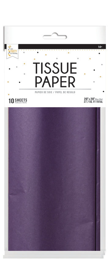 Tissue 10 Pack-20inX20in-Purple