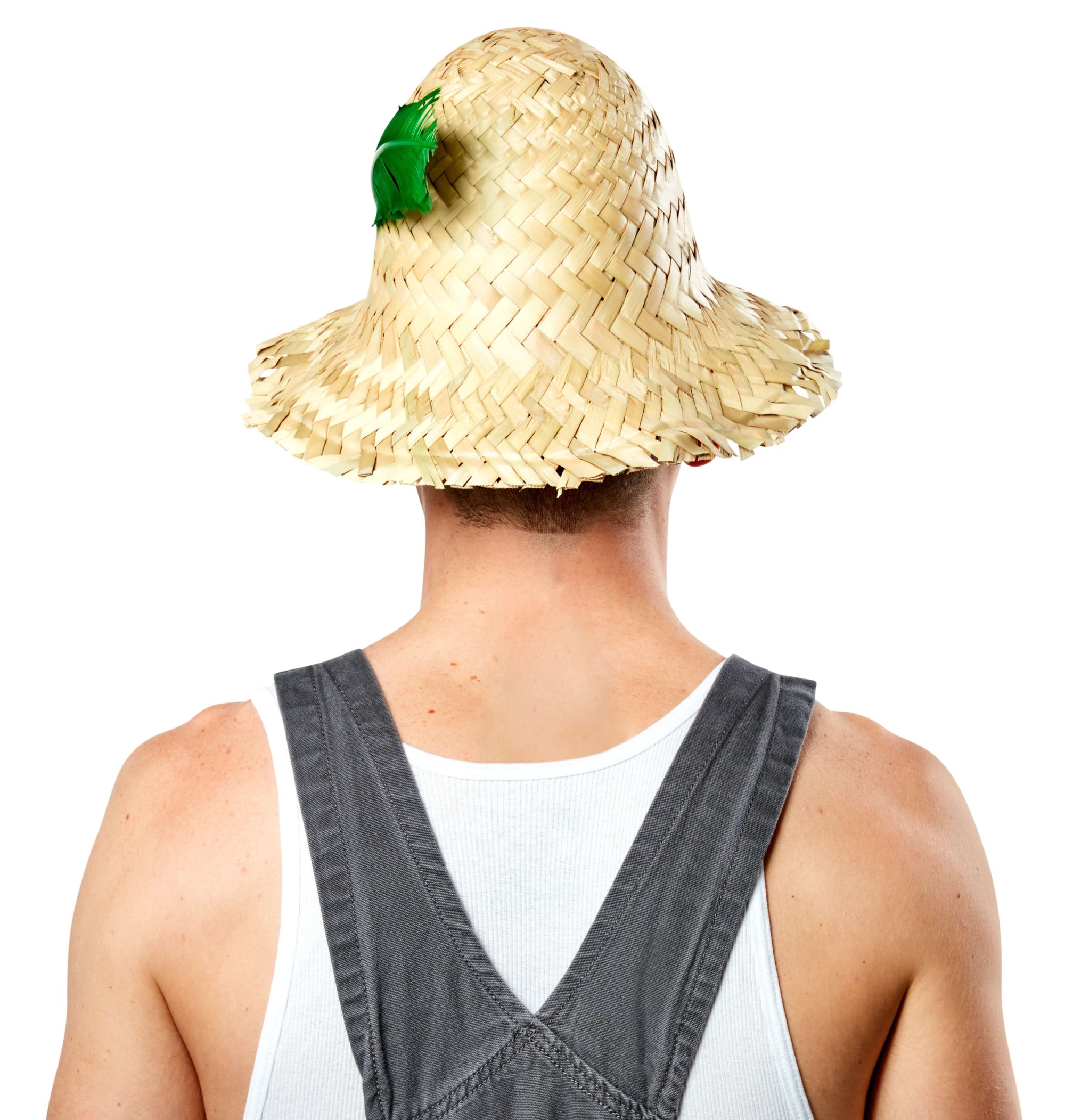 Straw Hillbilly Hat back