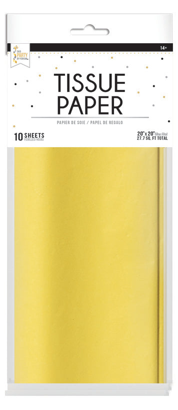 Tissue 10 Pack-20inx20in-Canary